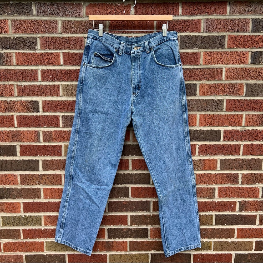 Dark Blue Washed Men’s Straight Fit Denim Jeans